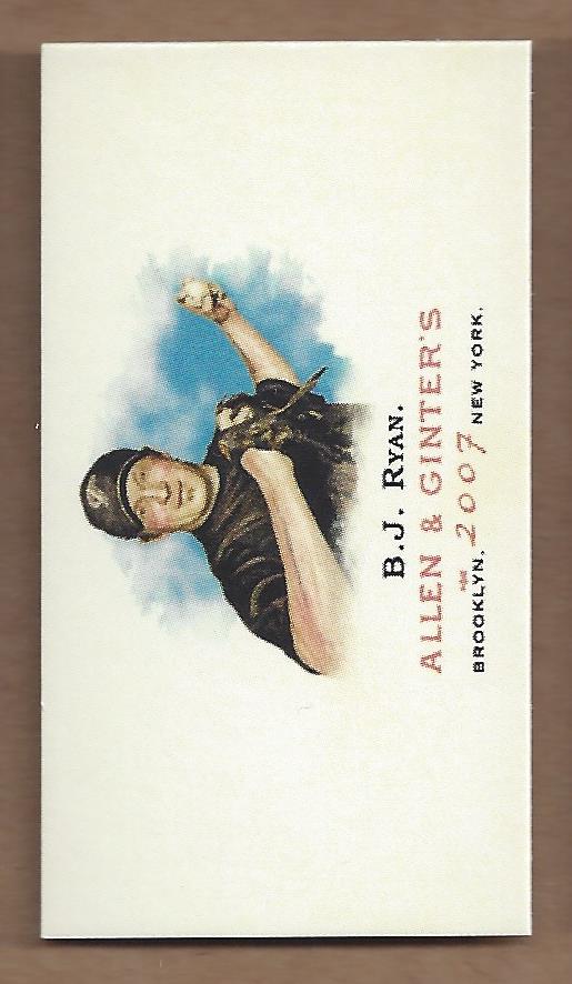 2007 Topps Allen and Ginter Mini A and G Back #284 B.J. Ryan