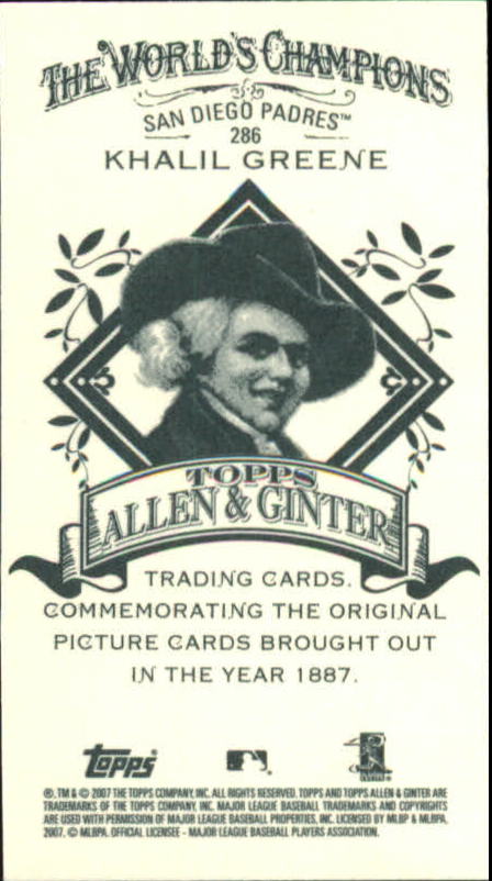 B4709- 2007 Topps Allen And Ginter BB Einsätze G2 -du Pick- 15 + Gratis US - Bild 204 von 229