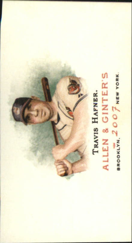 2007 Topps Allen and Ginter Mini A and G Back #287 Travis Hafner