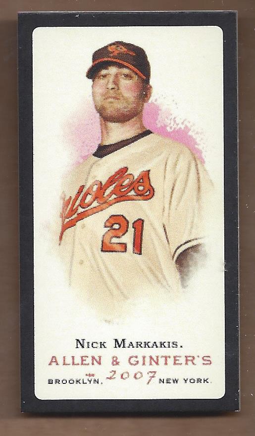 2007 TOPPS ALLEN AND GINTER MINI BLACK BASEBALL ASSORTED SINGLES U-PICK - Bild 31 von 67