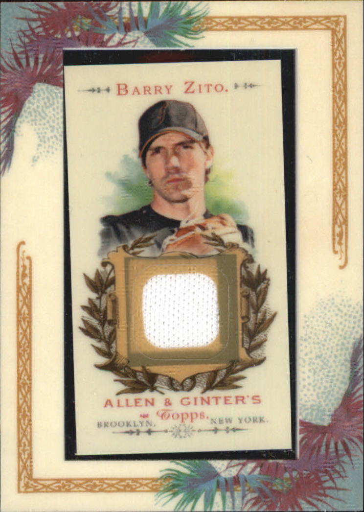 2007 Topps Allen and Ginter Relics #BZ Barry Zito Pants J