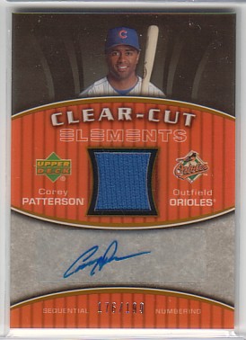 2007 Upper Deck Elements Clear Cut Elements Bronze #CP Corey Patterson