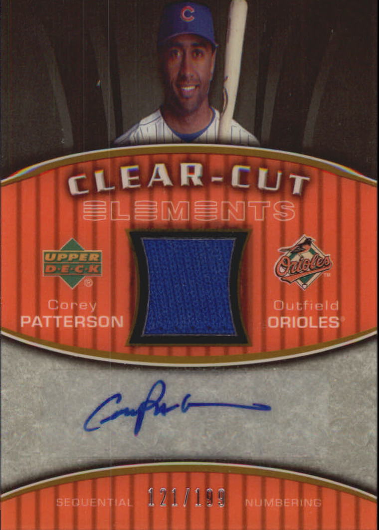2007 Upper Deck Elements Clear Cut Elements Silver #CP Corey Patterson