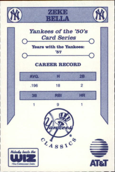B3078- 1992 Yankees WIZ 50s New York Baseball Cards -You Pick- 15+ FREE US SHIP - Picture 7 of 171