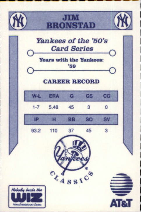 B3078- 1992 Yankees WIZ 50s New York Baseball Cards -You Pick- 15+ FREE US SHIP - Picture 23 of 171