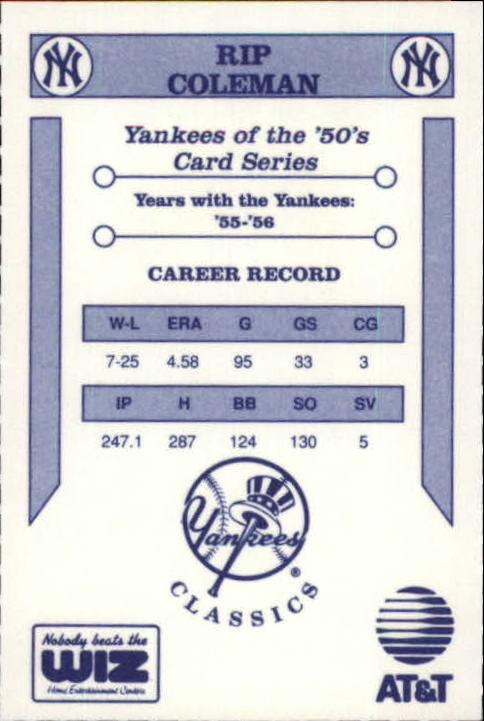 B3078- 1992 Yankees WIZ 50s New York Baseball Cards -You Pick- 15+ FREE US SHIP - Picture 35 of 171
