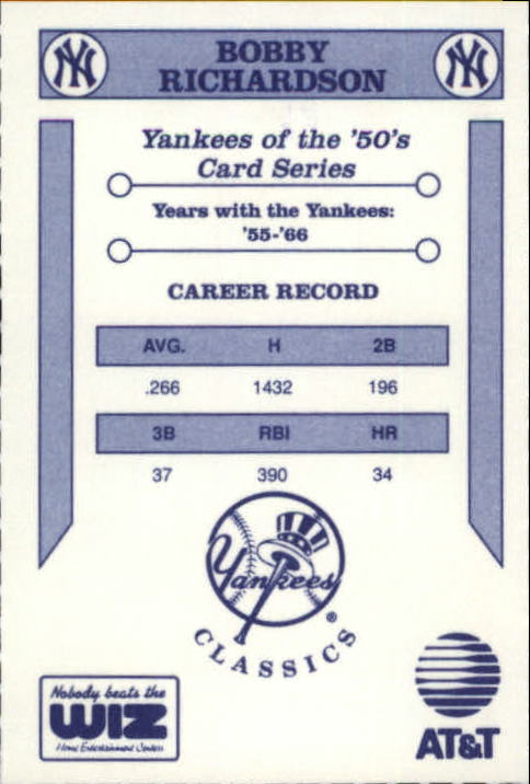 B3078- 1992 Yankees WIZ 50s New York Baseball Cards -You Pick- 15+ FREE US SHIP - Picture 121 of 171