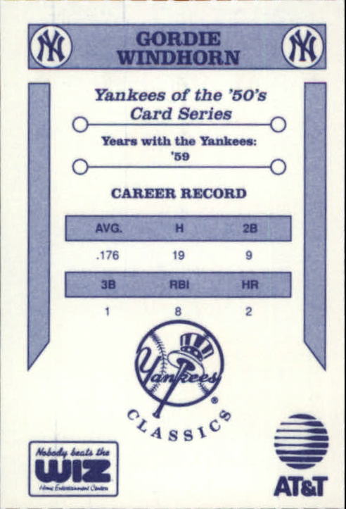 B3078- 1992 Yankees WIZ 50s New York Baseball Cards -You Pick- 15+ FREE US SHIP - Picture 167 of 171