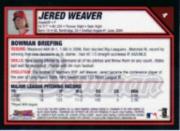 2007 Bowman Chrome #4 Jered Weaver back image