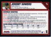 2007 Bowman Chrome #11 Jeremy Sowers back image