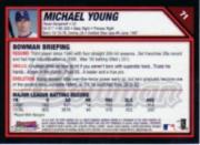 2007 Bowman Chrome #71 Michael Young back image