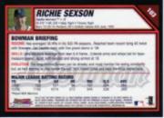 2007 Bowman Chrome #103 Richie Sexson back image