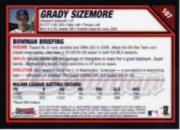 2007 Bowman Chrome #107 Grady Sizemore back image