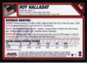 2007 Bowman Chrome #149 Roy Halladay back image