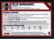2007 Bowman Chrome #162 Felix Hernandez back image