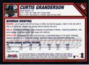 2007 Bowman Chrome #164 Curtis Granderson back image