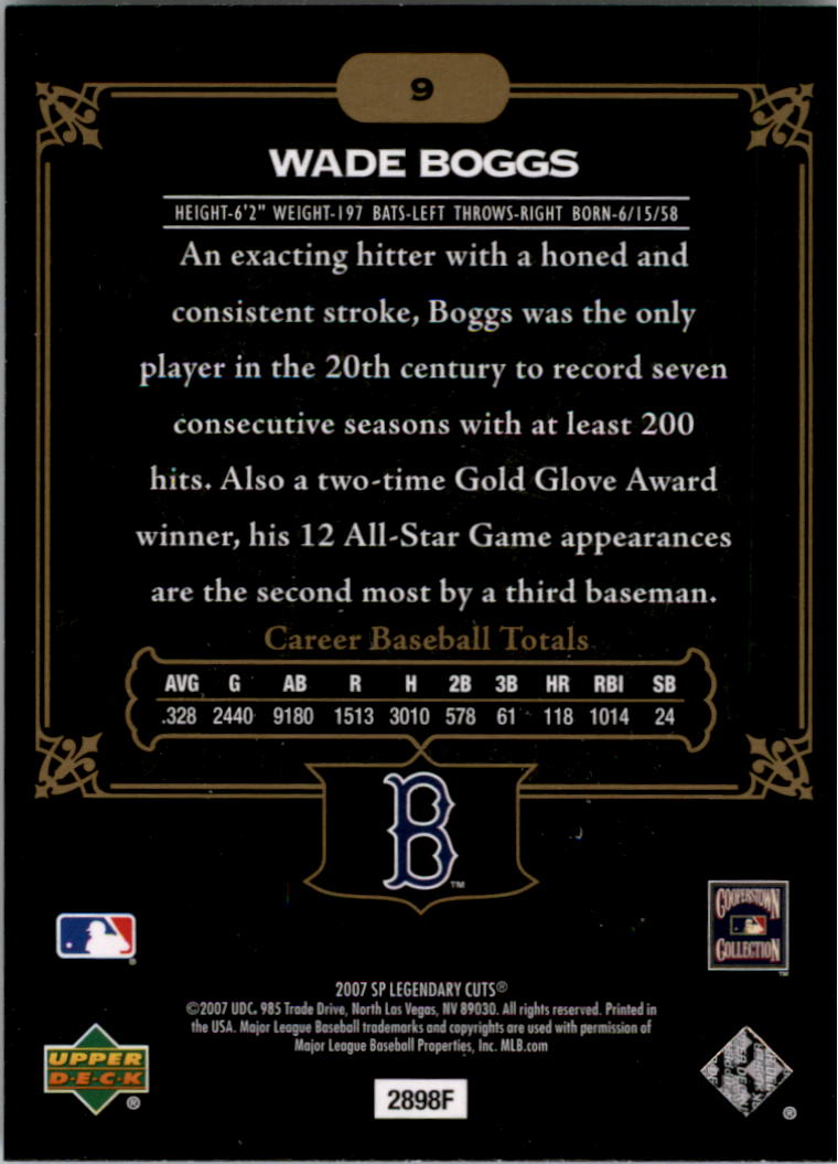 Wade Boggs cards (1989-2024) Red Sox Yankees Rays - You Choose