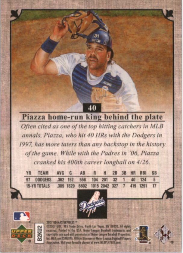 B1616- 2007 UD Masterpieces BB Cards 1-90 +Inserts -You Pick- 15+ FREE US SHIP - Picture 41 of 101