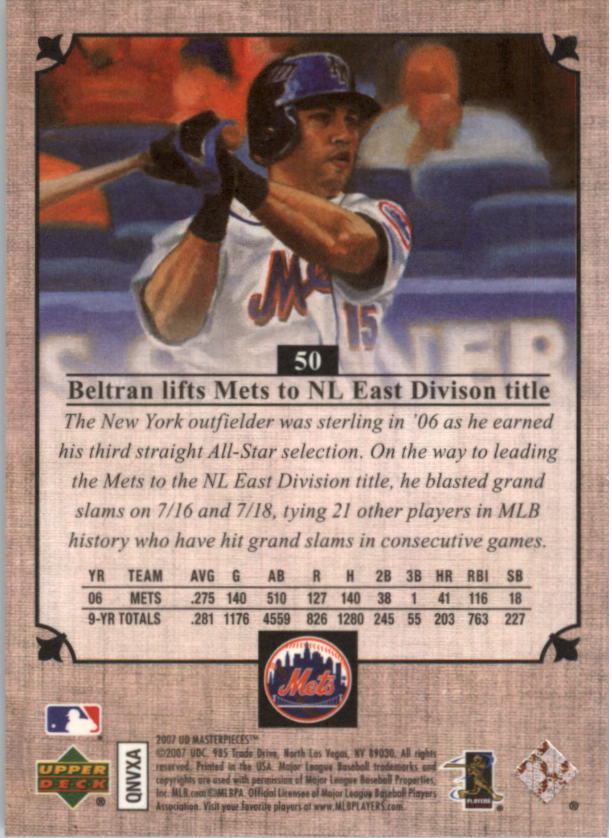 B1616- 2007 UD Masterpieces BB Cards 1-90 +Inserts -You Pick- 15+ FREE US SHIP - Picture 53 of 101
