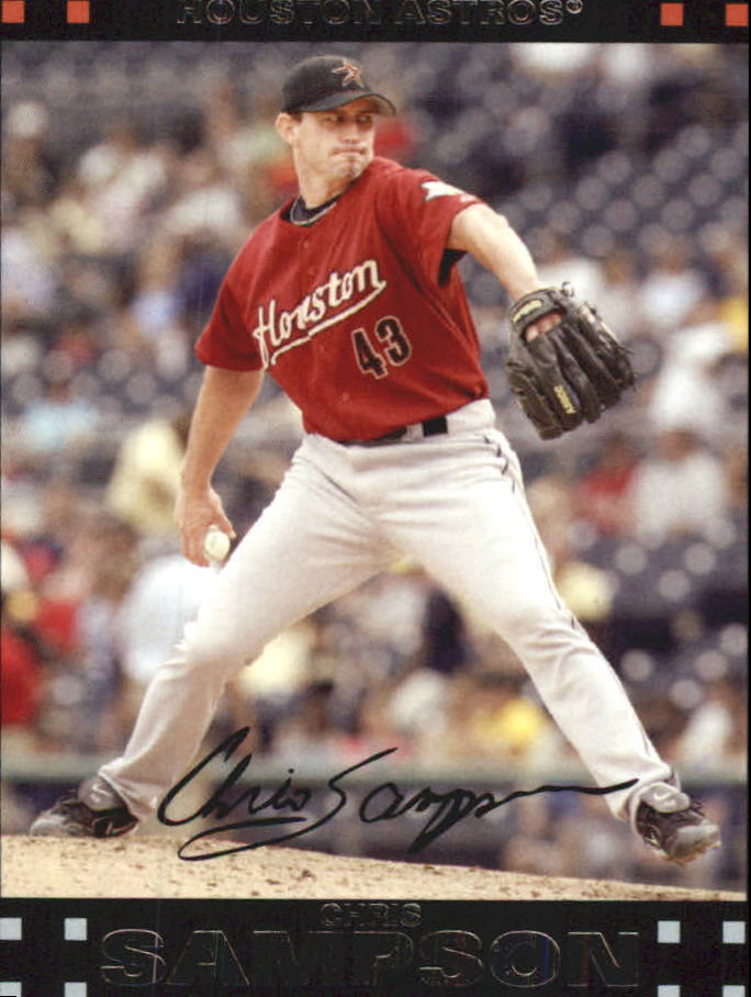  2007 Topps Update Red Back #93 Chris Sampson NM-MT Houston Astros  Baseball : Collectibles & Fine Art