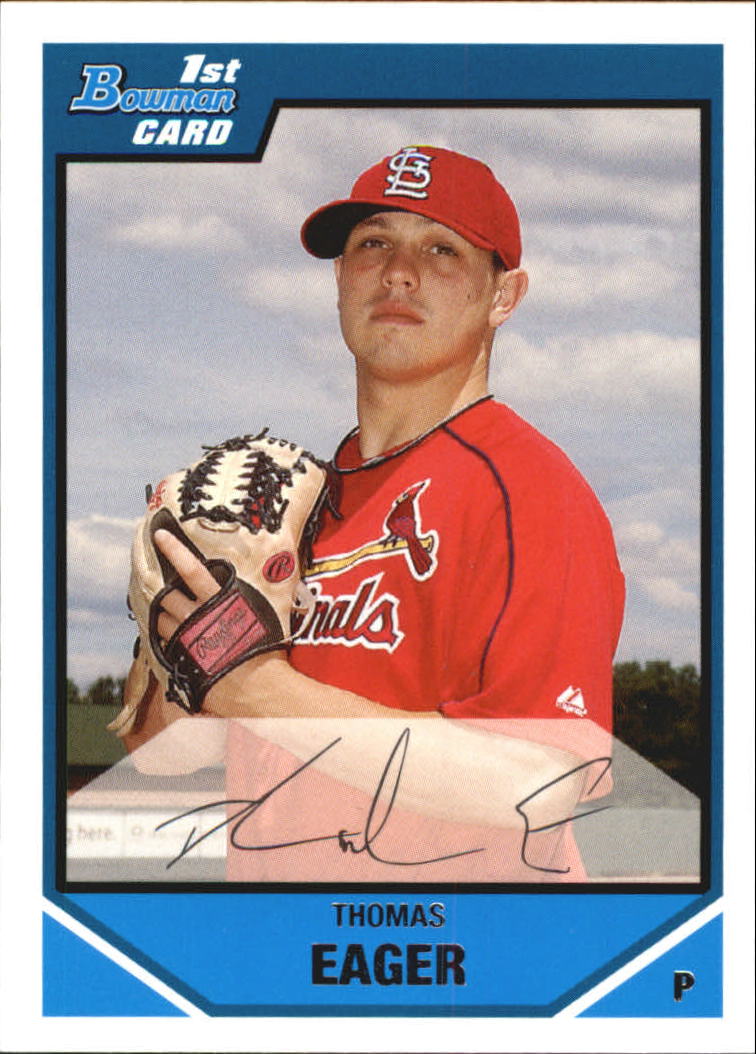 2007 Bowman Chrome Draft Draft Picks #BDPP33 Thomas Eager