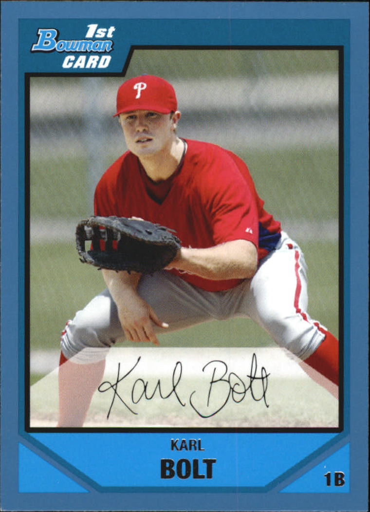 2007 Bowman Draft Draft Picks Blue #BDPP2 Karl Bolt