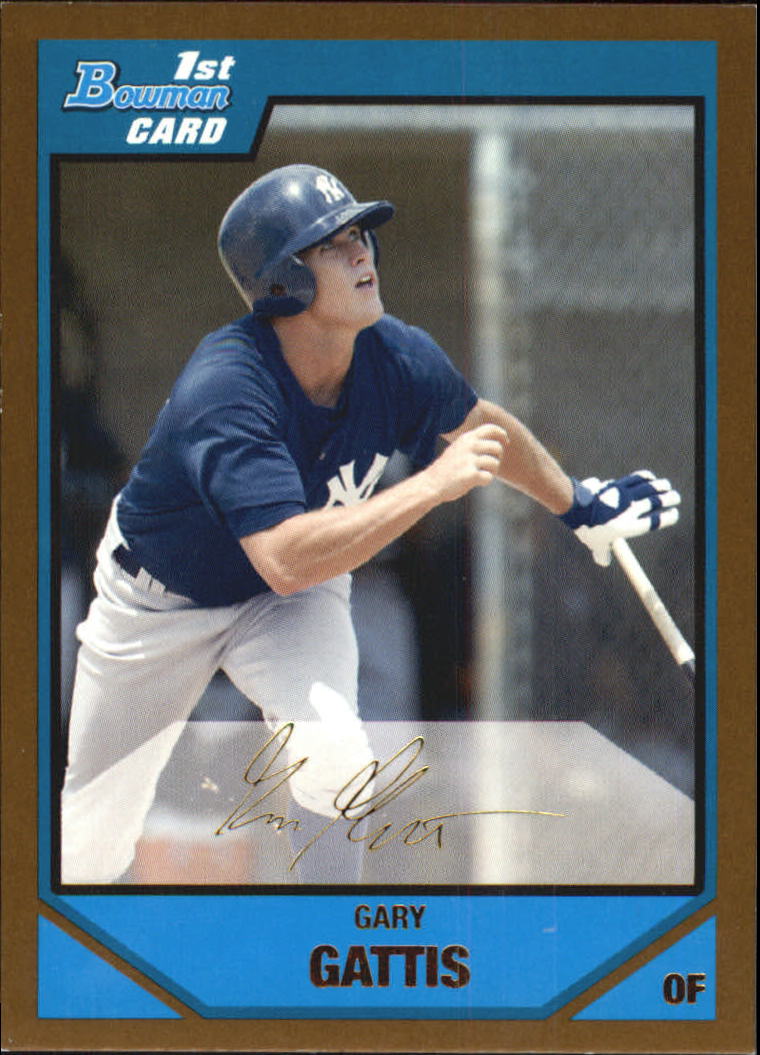 2007 Bowman Draft Draft Picks Gold #BDPP60 Gary Gattis
