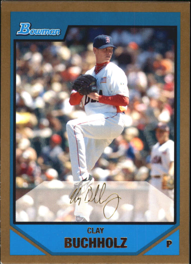 2007 Bowman Draft Future's Game Prospects Gold #BDPP69 Clay Buchholz