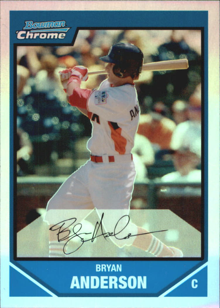 2007 Bowman Chrome Draft Future's Game Prospects Refractors #BDPP87 Bryan Anderson