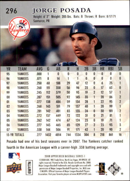 A1359- 2008 Upper Deck BB Cards 254-506 +Rookies -You Pick- 15+ FREE US SHIP - Picture 83 of 499
