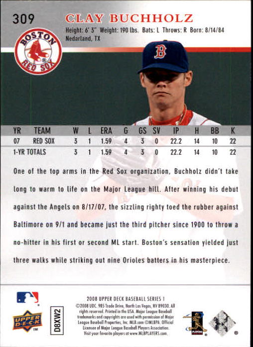 A1359- 2008 Upper Deck BB Cards 254-506 +Rookies -You Pick- 15+ FREE US SHIP - Picture 109 of 499