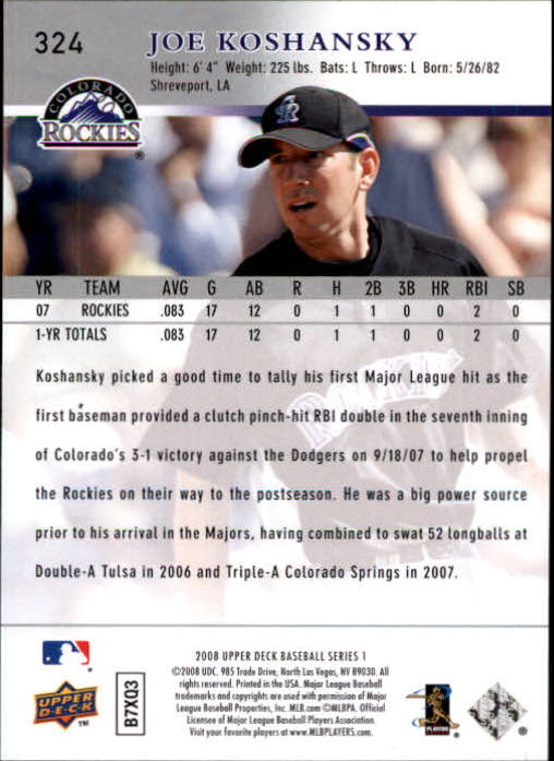 A1359- 2008 Upper Deck BB Cards 254-506 +Rookies -You Pick- 15+ FREE US SHIP - Picture 139 of 499