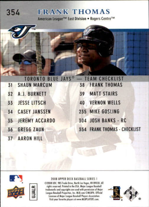 A1359- 2008 Upper Deck BB Cards 254-506 +Rookies -You Pick- 15+ FREE US SHIP - Picture 197 of 499