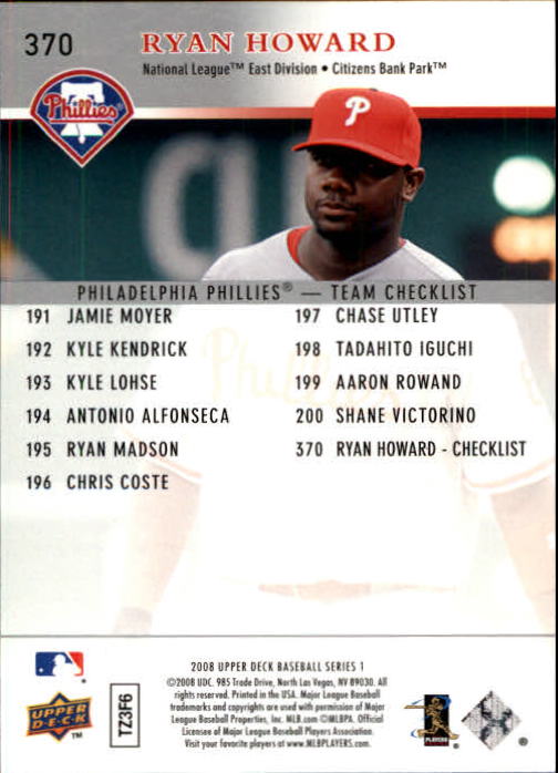 A1359- 2008 Upper Deck BB Cards 254-506 +Rookies -You Pick- 15+ FREE US SHIP - Picture 229 of 499