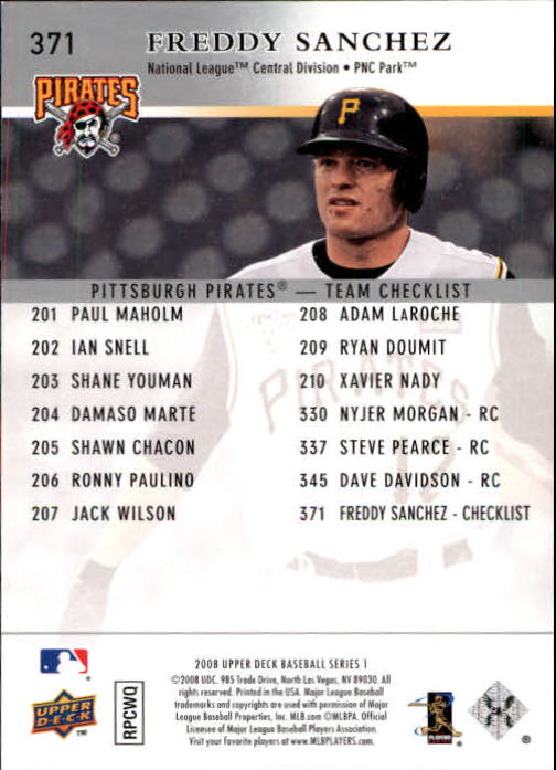 A1359- 2008 Upper Deck BB Cards 254-506 +Rookies -You Pick- 15+ FREE US SHIP - Picture 231 of 499