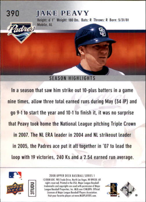 A1359- 2008 Upper Deck BB Cards 254-506 +Rookies -You Pick- 15+ FREE US SHIP - Picture 267 of 499