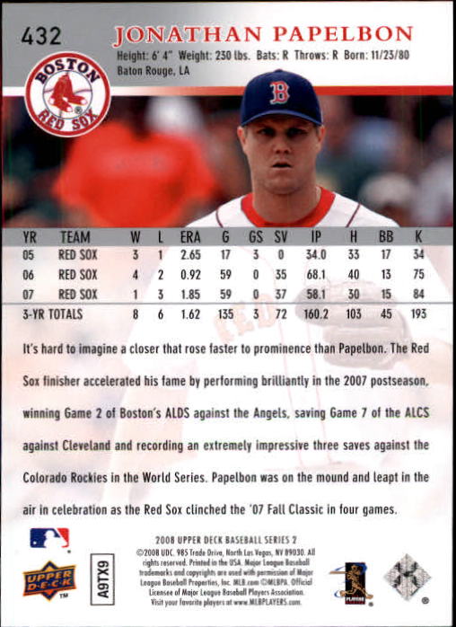 A1359- 2008 Upper Deck BB Cards 254-506 +Rookies -You Pick- 15+ FREE US SHIP - Picture 351 of 499