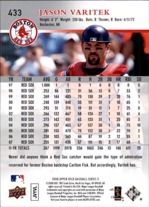 A1359- 2008 Upper Deck BB Cards 254-506 +Rookies -You Pick- 15+ FREE US SHIP - Picture 353 of 499