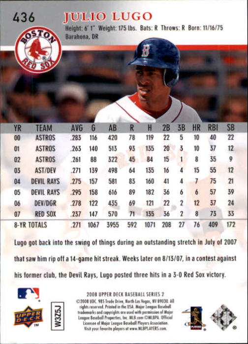 A1359- 2008 Upper Deck BB Cards 254-506 +Rookies -You Pick- 15+ FREE US SHIP - Picture 359 of 499