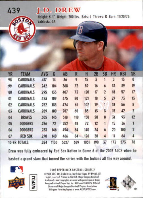 A1359- 2008 Upper Deck BB Cards 254-506 +Rookies -You Pick- 15+ FREE US SHIP - Picture 365 of 499