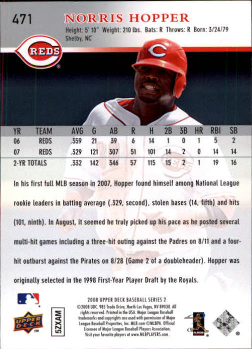A1359- 2008 Upper Deck BB Cards 254-506 +Rookies -You Pick- 15+ FREE US SHIP - Picture 429 of 499