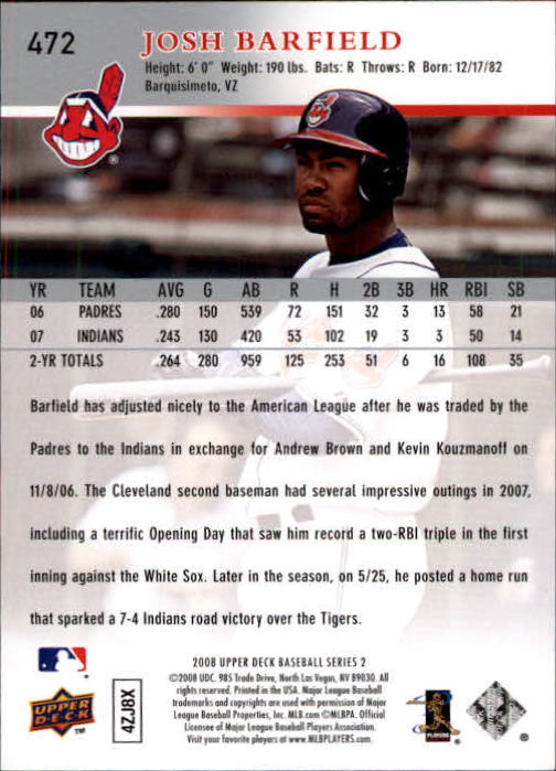 A1359- 2008 Upper Deck BB Cards 254-506 +Rookies -You Pick- 15+ FREE US SHIP - Picture 431 of 499