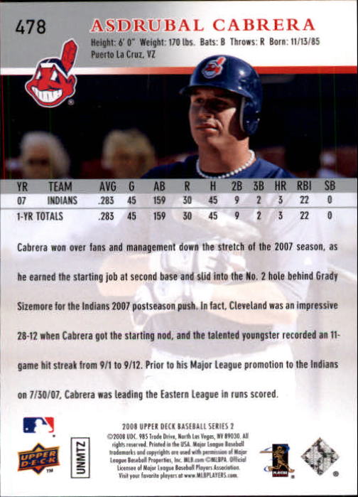 A1359- 2008 Upper Deck BB Cards 254-506 +Rookies -You Pick- 15+ FREE US SHIP - Picture 443 of 499