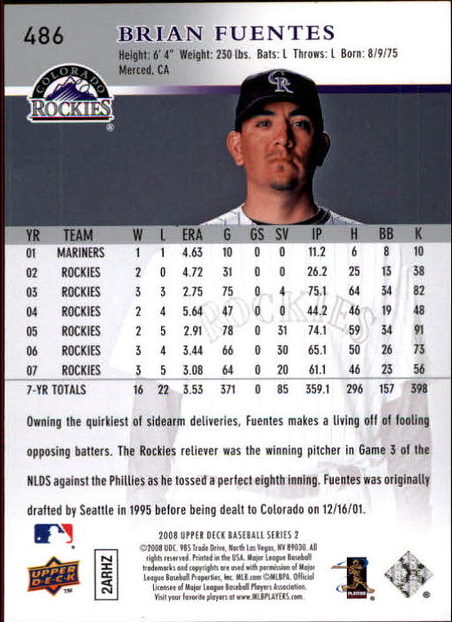 A1359- 2008 Upper Deck BB Cards 254-506 +Rookies -You Pick- 15+ FREE US SHIP - Picture 459 of 499