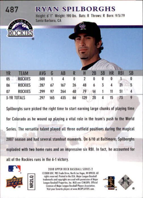 A1359- 2008 Upper Deck BB Cards 254-506 +Rookies -You Pick- 15+ FREE US SHIP - Picture 461 of 499