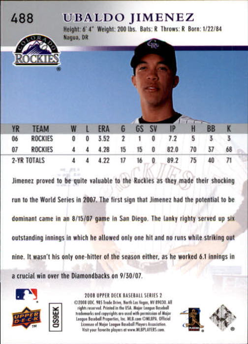 A1359- 2008 Upper Deck BB Cards 254-506 +Rookies -You Pick- 15+ FREE US SHIP - Picture 463 of 499