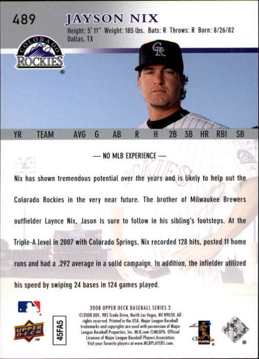 A1359- 2008 Upper Deck BB Cards 254-506 +Rookies -You Pick- 15+ FREE US SHIP - Picture 465 of 499