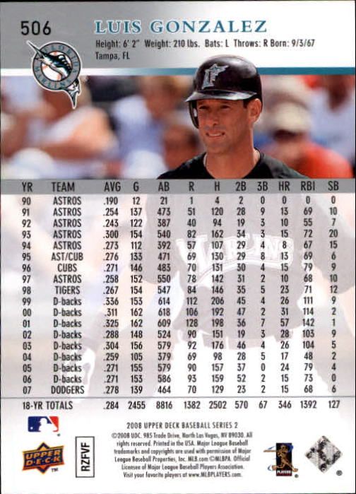 A1359- 2008 Upper Deck BB Cards 254-506 +Rookies -You Pick- 15+ FREE US SHIP - Picture 499 of 499