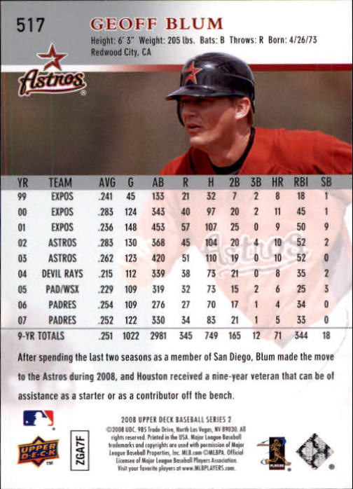 A1359- 2008 Upper Deck BB Cards 507-756 +Rookies -You Pick- 15+ FREE US SHIP - Picture 23 of 497