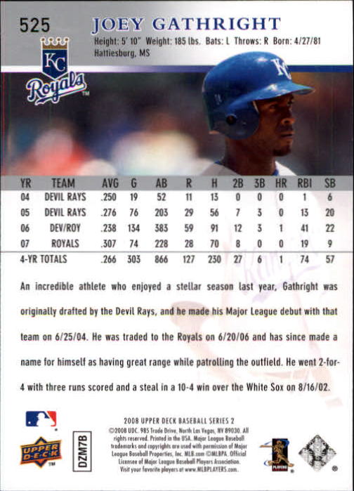 A1359- 2008 Upper Deck BB Cards 507-756 +Rookies -You Pick- 15+ FREE US SHIP - Picture 39 of 497